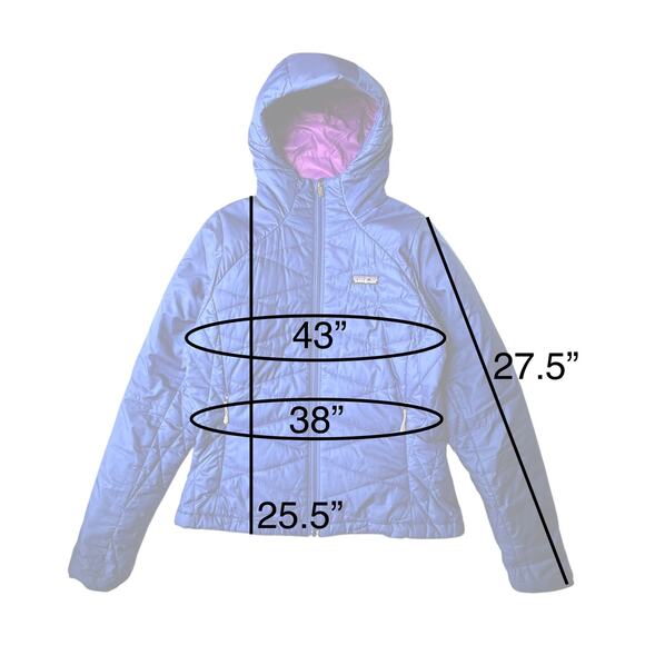 Vintage 2000 Patagonia Micro Puff Quilted Hooded Jacket Size M, Blue 83987 - Picture 4 of 14